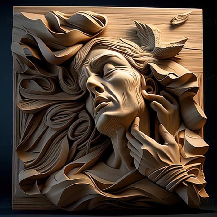 3D модель Девід Чапл, американський художник (STL)